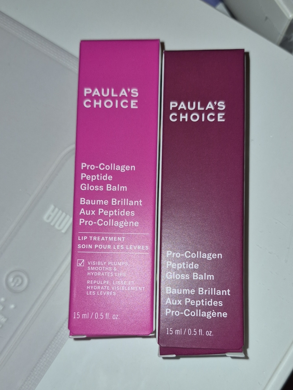 Paula's Choice Pro-Collagen Peptide Gloss Balm Duo - Bright Pink & Berry